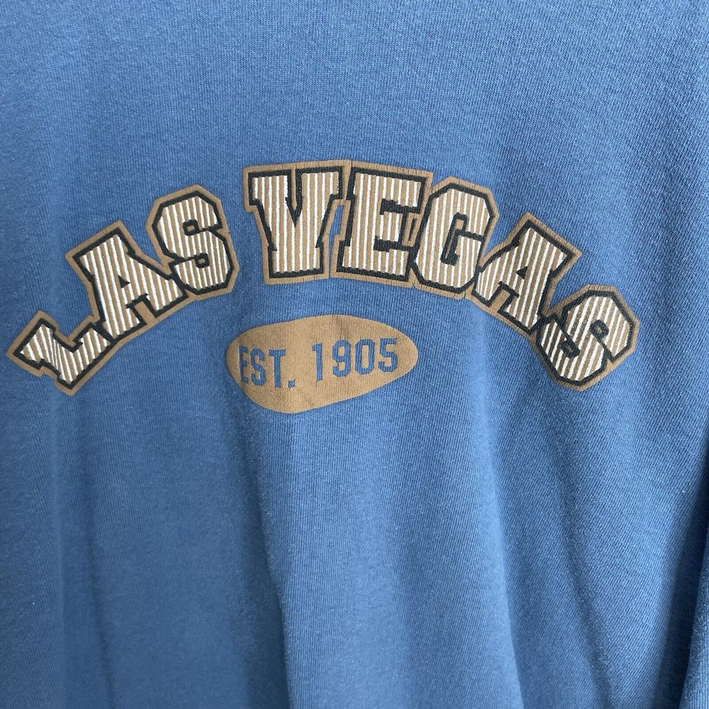 Vintage Las Vegas Crewneck Sweatshirt, XL, Blue, Munsingwear, Long Sleeve - Picture 2 of 9